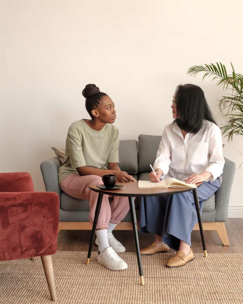 Women Talking | Clackamas, OR Therapy for Compassion Fatigue and Burnout Women Talking in Clackamas, OR. Consider Therapy for Compassion Fatigue and Burnout via online therapy in Oregon for empathy here.